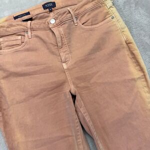 NYDJ‎ Jeans Women's 14 Sheri Slim Jeans Lift Tuck Technology Two Toned Tan Ankle